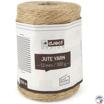Sznurek jutowy 1.2mm / 250m szpula 300g. 800030 d.rect