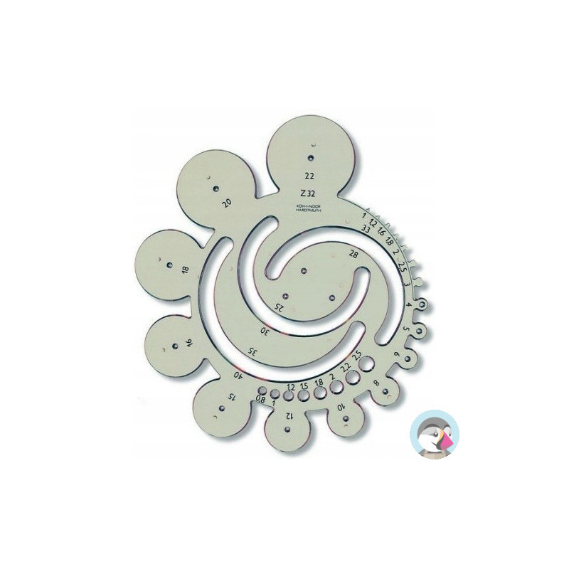 Szablon kołowy zewnętrzny Z-32 749002 KOH-I-NOOR
