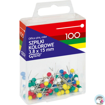 Szpilki kolorowe 3,8x15mm 100 T4 110-1671 GRAND
