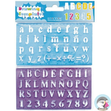 Szablon plastikowy cyferki i literki 2szt 276076 STARPAK