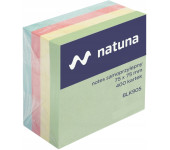 Bloczek samoprzylepny 75x75mm 400k pastelowy NATUNA (NSKP/D)