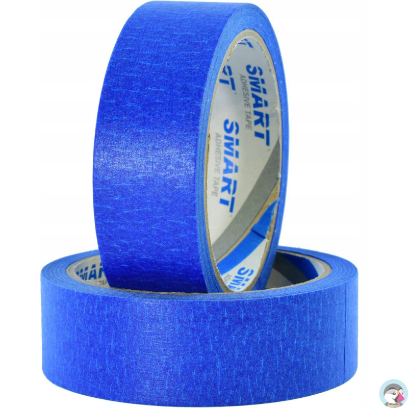Taśma samoprzylepna maskująca malarska 30mm 25m niebieska UV
