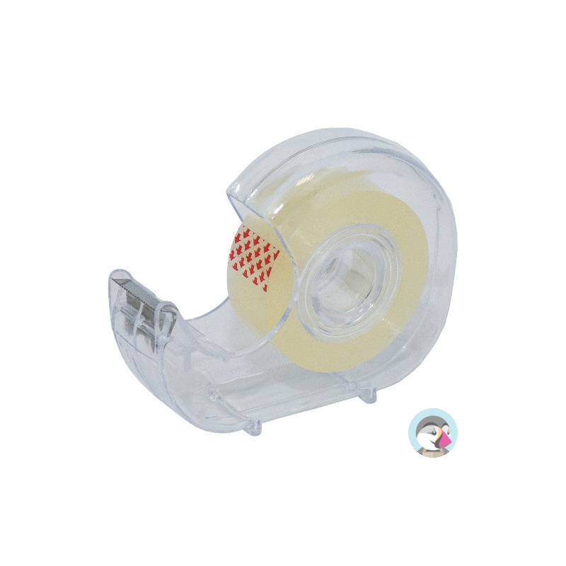 Taśma z podajnikiem 19mm x33m przezroczysta LEVIATAN 009405
