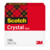 Taśma 19x33m przezroczysta 3M SCOTCH CLEAR-600 pudełko 70005241693