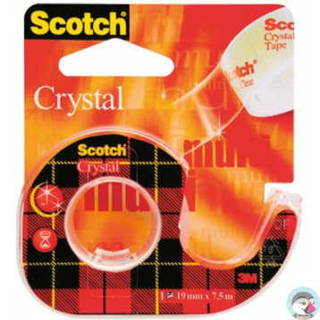Taśma biurowa 19x7.5m przezroczysta podajnik 3M SCOTCH CLEAR 6-1975 UU005552839