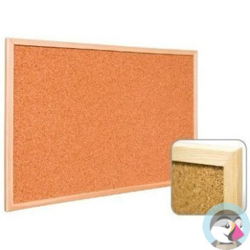 Tablica korkowa 40x30 r.drewniana WIELKOR
