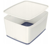 Pojemnik MyBOX duży z pokrywką 18L biało-szary LEITZ 52161001 318 x 198 x 385