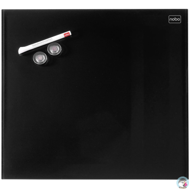 Tablica szklana NOBO Diamond Glass czarna 300x300 1903950