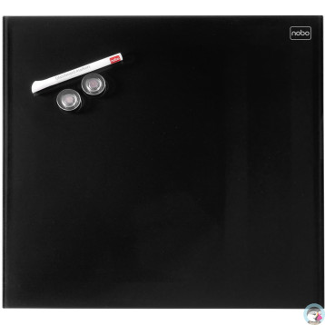 Tablica szklana NOBO Diamond Glass czarna 300x300 1903950