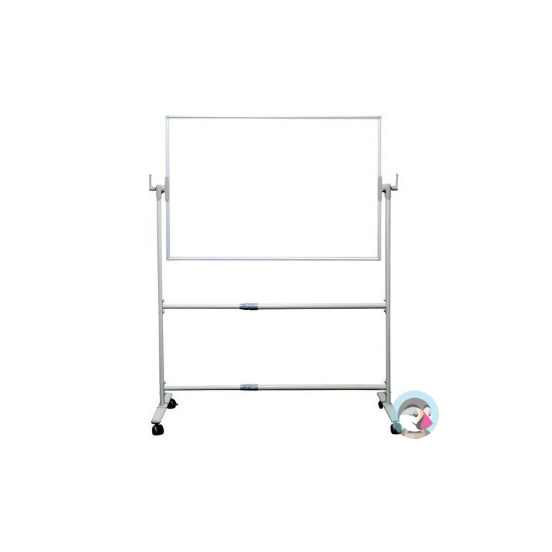Tablica obrotowo-jezdna 180x120cm dwustronna suchościeralno-magnetyczna biała MTO180120 MEMOBE