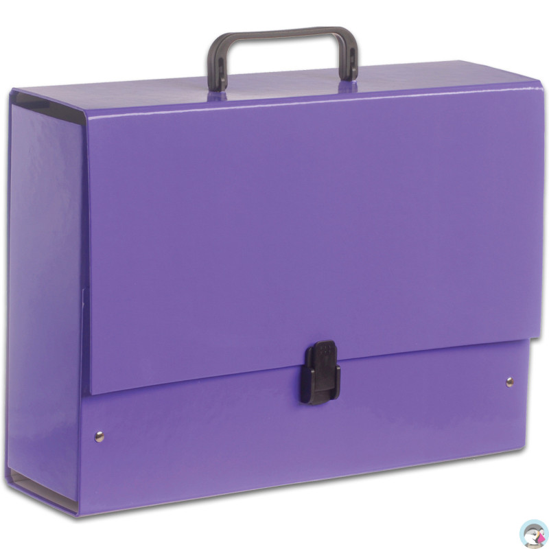 Teczka z rączką B4 Jumbo 10cm fioletowa pastelowa TT6852 TADEO
