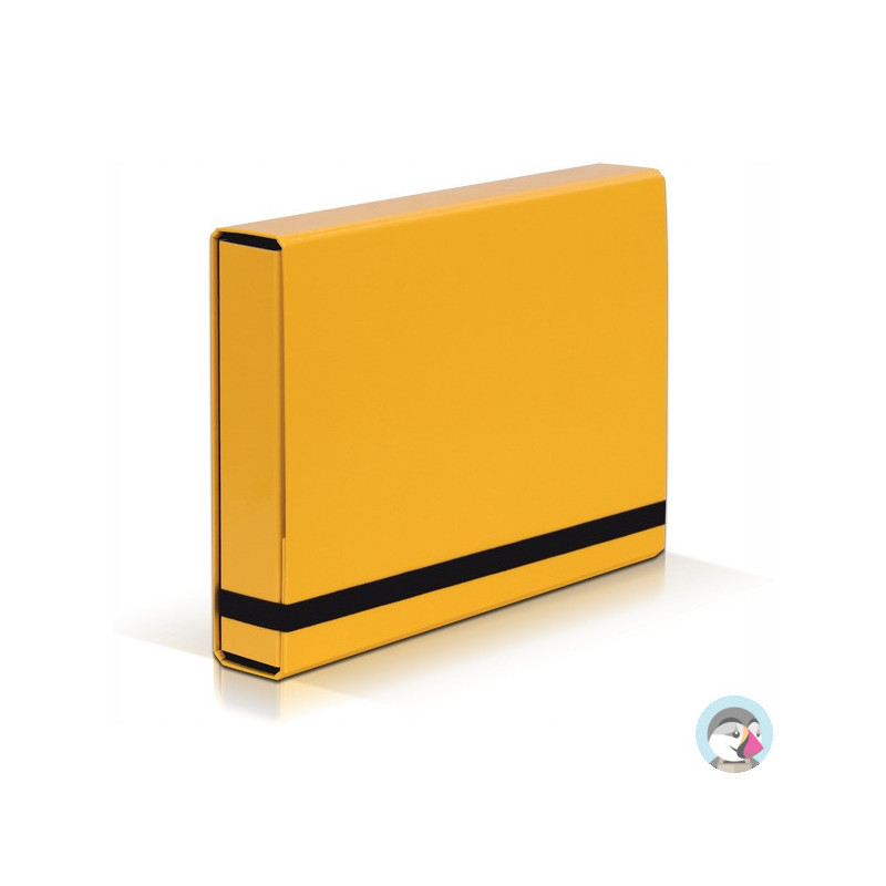 Teczka z gumką BOX CARIBIC jasno żółta 5cm 341/28 VAUPE