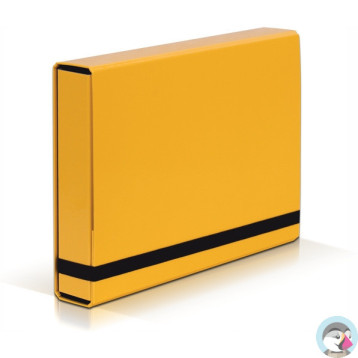 Teczka z gumką BOX CARIBIC jasno żółta 5cm 341/28 VAUPE