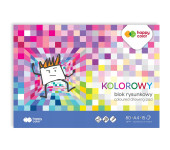 Blok rysunkowy kolorowy A4 15k 80g HA 3708 2030-09 HAPPY COLOR