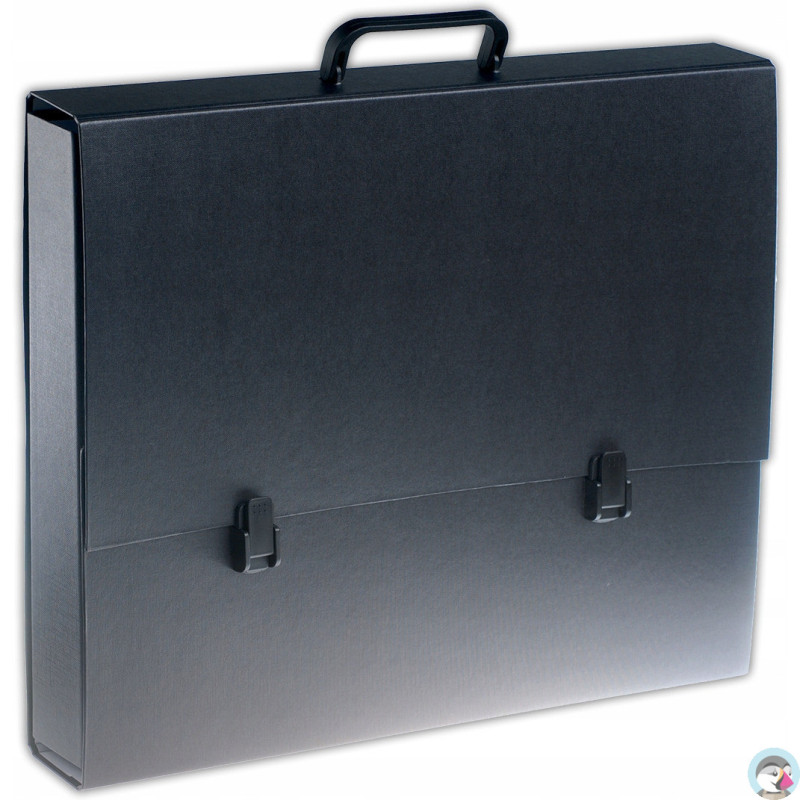 Teczka szkolna z rączką A3 5.5cm czarna TT5409 TADEO