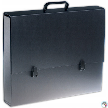 Teczka szkolna z rączką A3 5.5cm czarna TT5409 TADEO