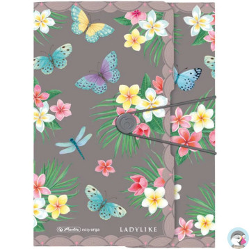 Teczka z gumką na dokumenty A4 PP LADYLIKE BUTTERFLIES 50044009 HERLITZ