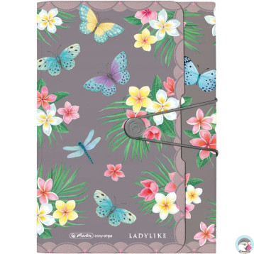 Teczka harmonijkowa na dokumenty A4 PP 12 przegródek LADYLIKE BUTTERFLIES 50044023 HERLITZ