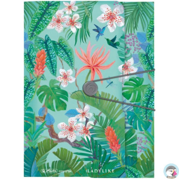 Teczka z gumką na dokumenty A4 PP LADYLIKE JUNGLE 50043996 HERLITZ