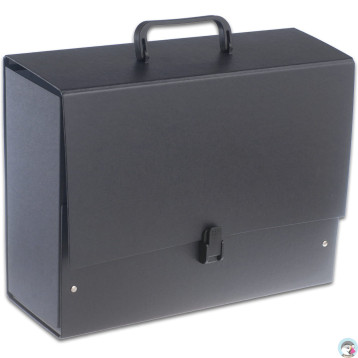 Teczka z rączką B4 Jumbo 10cm czarna TT6034