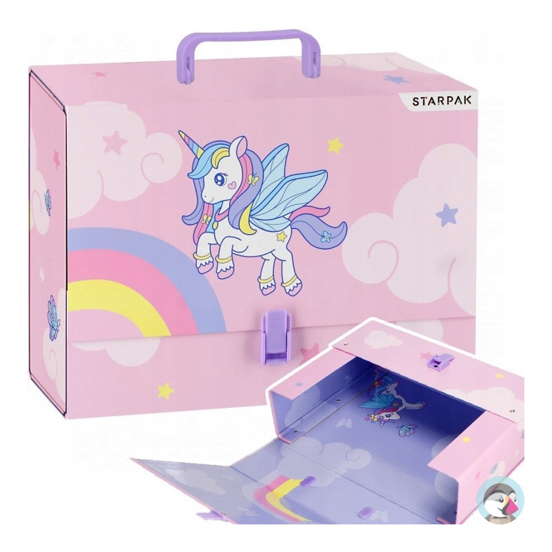 Teczka z rączką A4 9.5cm UNICORN STK 536857 STARPAK