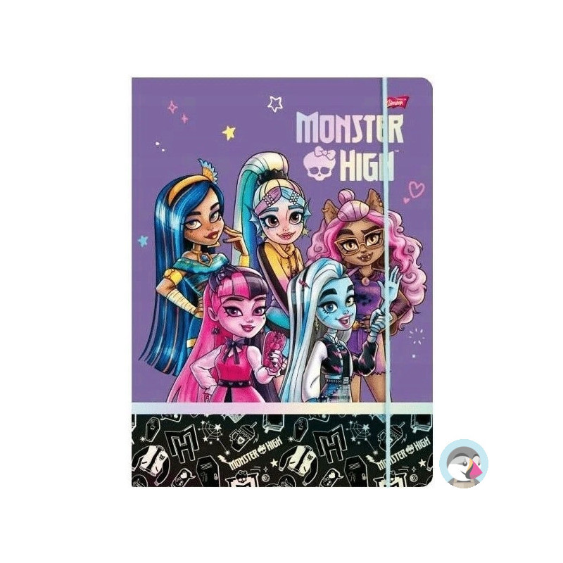 Teczka z gumką na dokumenty A4 MONSTER HIGH UNIPAP