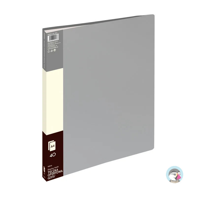 Teczka ofertowa 9004A szara 40 koszulek 120-1823 GRAND