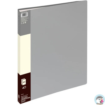 Teczka ofertowa 9004A szara 40 koszulek 120-1823 GRAND