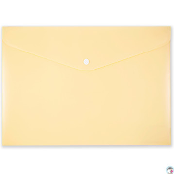 Teczka kopertowa na zatrzask A4 PP-113 żółta pastelowa TT7941 PENMATE