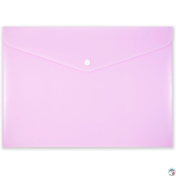 Teczka kopertowa na zatrzask A4 PP-113 różowa pastelowa TT7942 PENMATE