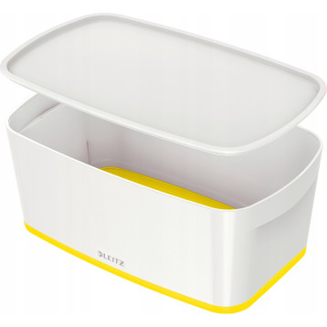 MyBox mały z pokrywką, biało-żółty LEITZ 52291016 MyBox mały z pokrywką, biało-żółty LEITZ 52291016