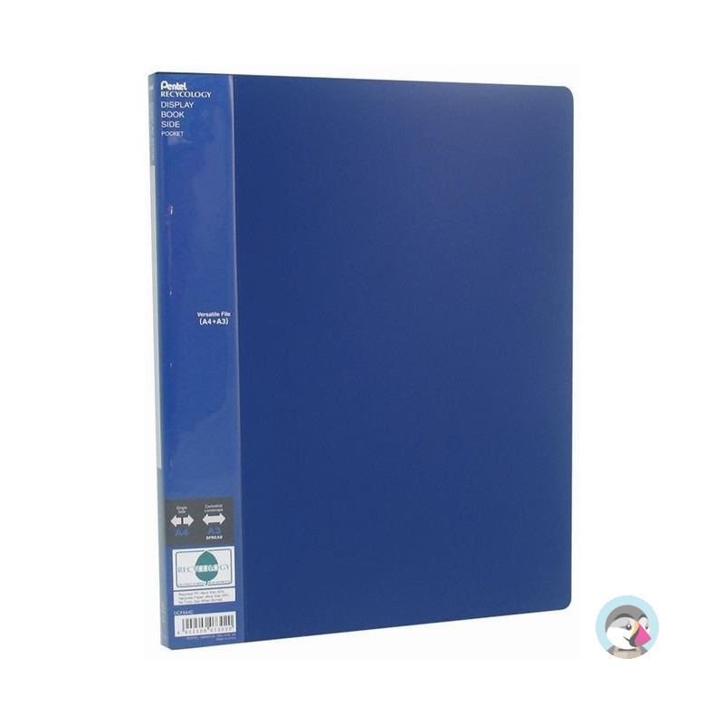 Album ofert.A4/A3 40kieszeni niebieski DCF644C SIDE PENTEL