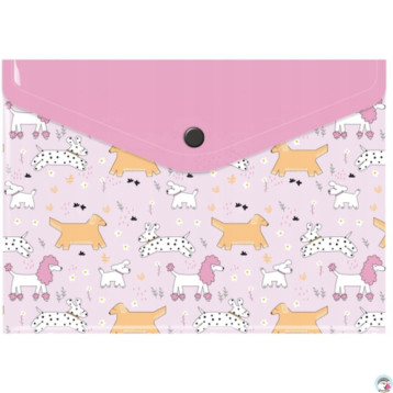 Teczka kopertowa A5 PP z nadrukiem PUPPIES TKN-A5-36 BIURFOL