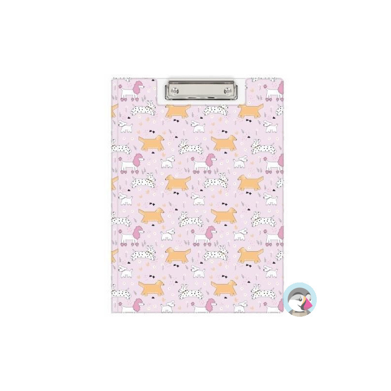 Teczka z klipem A4 z nadrukiem PUPPIES KHN-04-36 BIURFOL