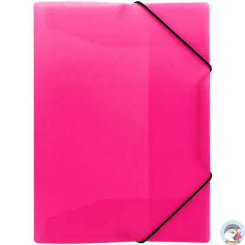 Teczka z gumką na dokumenty A4 PP neonowy różowy TG-NEON-A4-01 BIURFOL