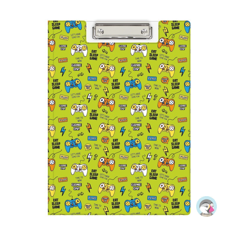 Teczka z klipem na dokumenty Clipboard A4 PVC wzór Pady KHN-04-31 BIURFOL