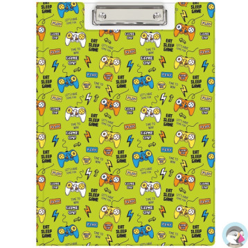 Teczka z klipem na dokumenty Clipboard A4 PVC wzór Pady KHN-04-31 BIURFOL