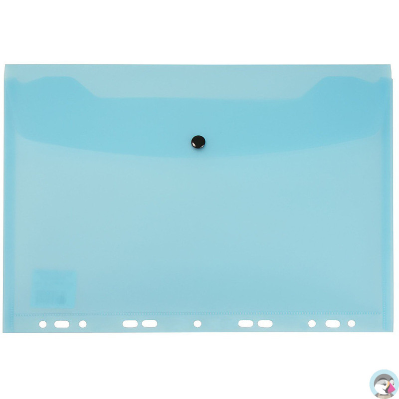 Teczka kopertowa na dokumenty A4 wpinana do segregatora PVC niebieska TP-12-03 BIURFOL