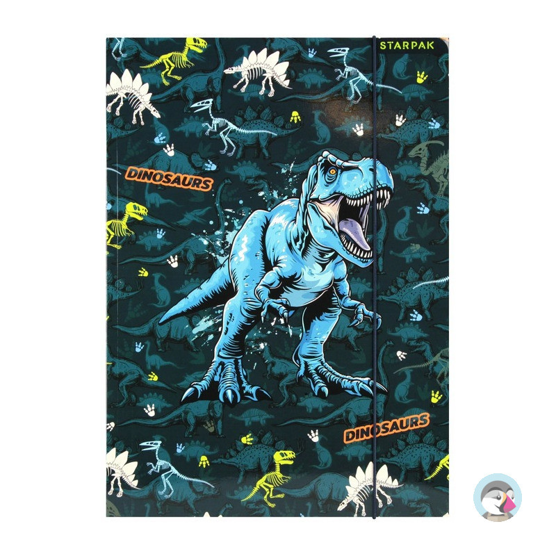 Teczka z gumką A4 DINO GLOW 559701 STARPAK