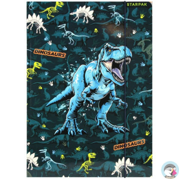 Teczka z gumką A4 DINO GLOW 559701 STARPAK