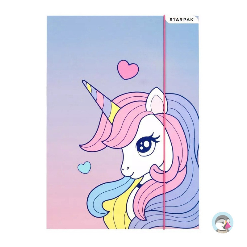 Teczka z gumką A4 UNICORN 553546 STARPAK