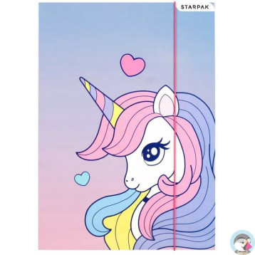 Teczka z gumką A4 UNICORN 553546 STARPAK