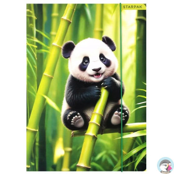 Teczka z gumką A4 WILD ANIMAL PANDA 559729 STARPAK