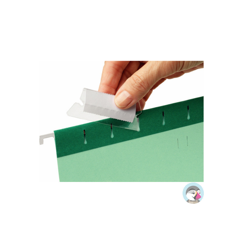 Identyfikatory do teczek PENDAFLEX przezroczysty (25szt) 94514 ESSELTE