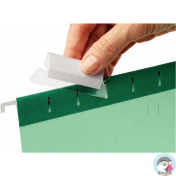 Identyfikatory do teczek PENDAFLEX przezroczysty (25szt) 94514 ESSELTE