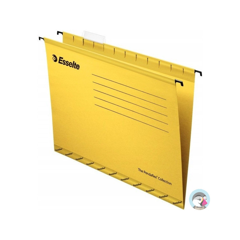 Teczki zawieszane A4 PENDAFLEX STANDARD żółte 25szt ESSELTE 90314