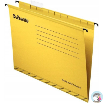 Teczki zawieszane A4 PENDAFLEX STANDARD żółte 25szt ESSELTE 90314