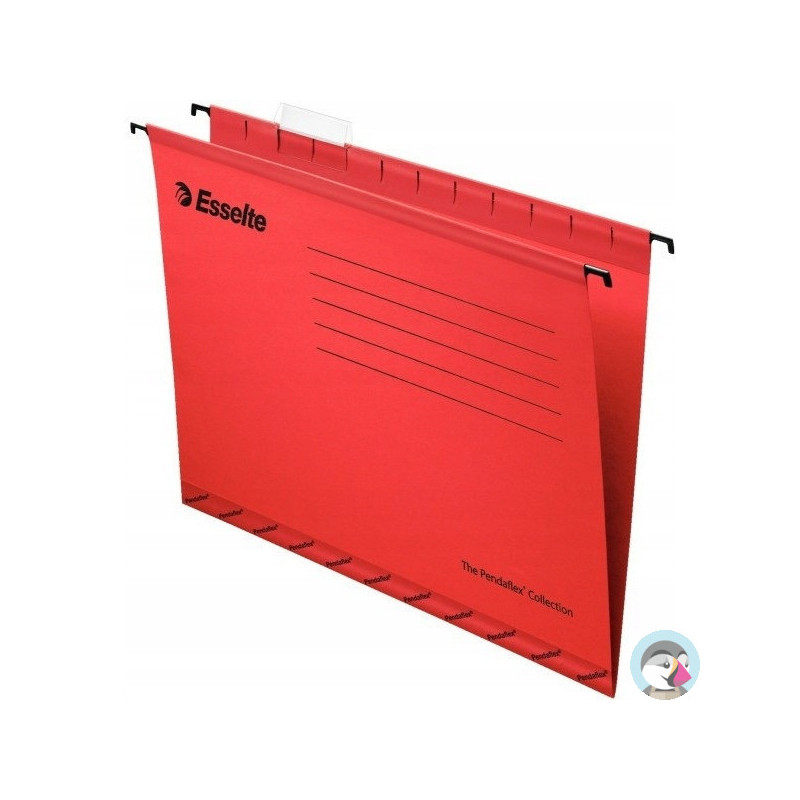 Teczki zawieszane A4 PENDAFLEX STANDARD czerwone 25szt ESSELTE 90316