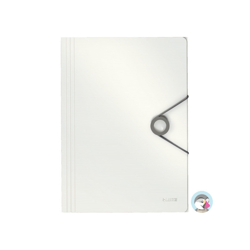 Teczka z gumką A4 PP SOLID biała 45631001 LEITZ