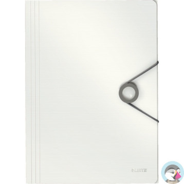 Teczka z gumką A4 PP SOLID biała 45631001 LEITZ
